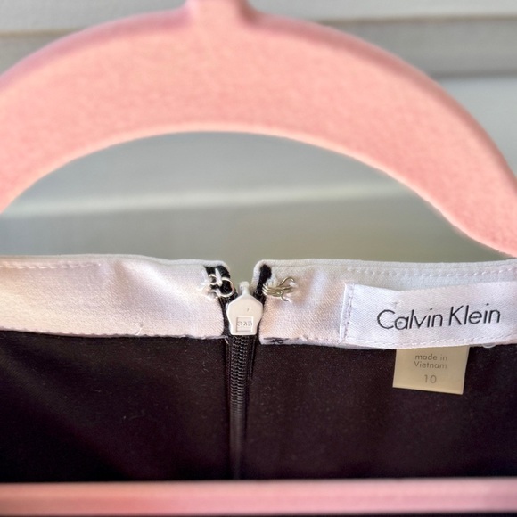 Calvin Klein Black Dress with White Trim - Picture 6 of 6